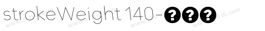 strokeWeight 140字体转换